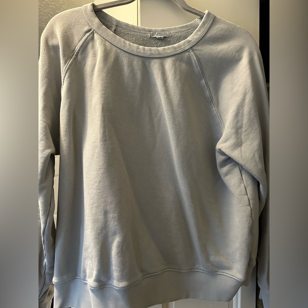 Women's comfy blueish-grey sweatshirt
